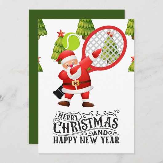 Weihnachten im Tennis mit dem Weihnachtsmann (Vorne/Hinten)