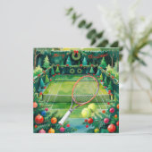 Weihnachten im Tennisplatz (Stehend Vorderseite)