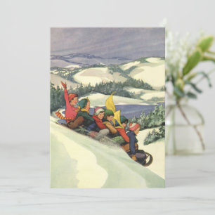 Weihnachten im Tessin, Kinder Rodelbahn mit Aussic Einladung