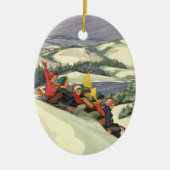 Weihnachten im Tessin, Kinder Rodelbahn mit Aussic Keramikornament (Vorne)