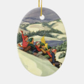 Weihnachten im Tessin, Kinder Rodelbahn mit Aussic Keramikornament (Hinten)