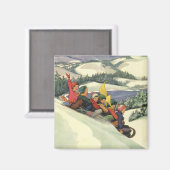 Weihnachten im Tessin, Kinder Rodelbahn mit Aussic Magnet (Vorderseite/Rückseite)