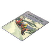 Weihnachten im Tessin, Kinder Rodelbahn mit Aussic Notizblock (Linke Seite)