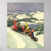 Weihnachten im Tessin, Kinder Rodelbahn mit Aussic Poster (Vorne)