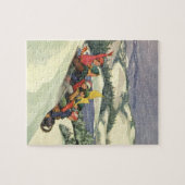 Weihnachten im Tessin, Kinder Rodelbahn mit Aussic Puzzle (Horizontal)