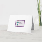 Weihnachten im Trailer Park Grußkarte Dankeskarte (Rückseite)