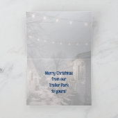 Weihnachten im Trailer Park Grußkarte Dankeskarte (Innenseite)