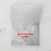 Weihnachten im Trailer Park Grußkarte Dankeskarte (Innenseite)