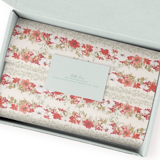 Weihnachten im Überfluss elegante Poinsettia Urlau Seidenpapier