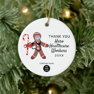 Weihnachten im Unternehmen Vielen Dank für Ihre H Keramik Ornament