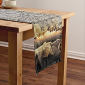 Weihnachten im Urwald melden Mittelgroßer Tischläufer (Beispiel)