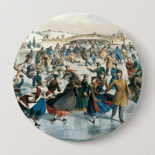 Weihnachten im viktorianischen Central Park Currie Button