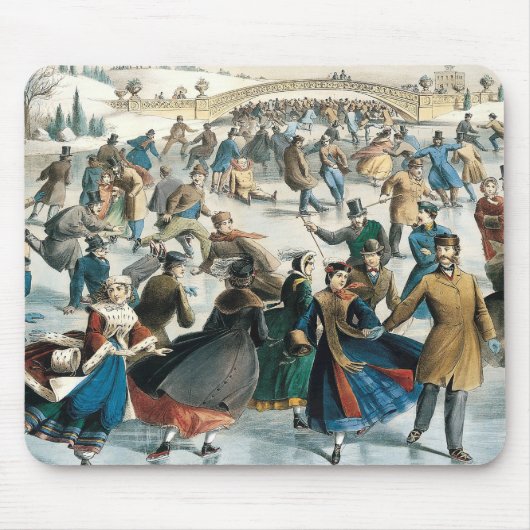 Weihnachten im viktorianischen Central Park Currie Mousepad (Vorne)