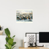Weihnachten im viktorianischen Central Park Currie Poster (Heimbüro)