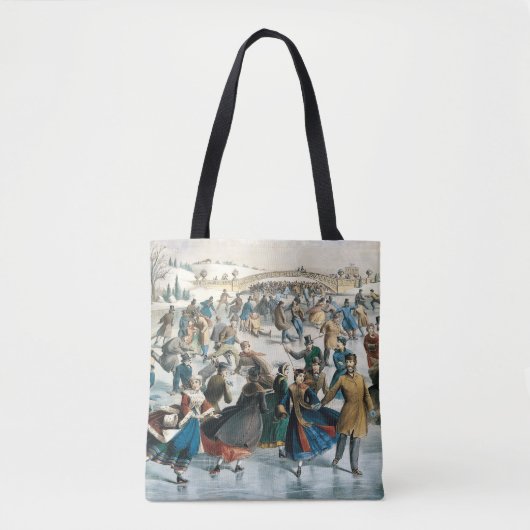 Weihnachten im viktorianischen Central Park Currie Tasche (Vorderseite)