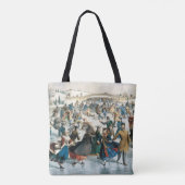 Weihnachten im viktorianischen Central Park Currie Tasche (Rückseite)