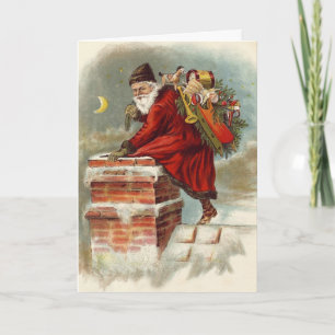 Weihnachten im viktorianischen Stil: Heiliger Niko Karte
