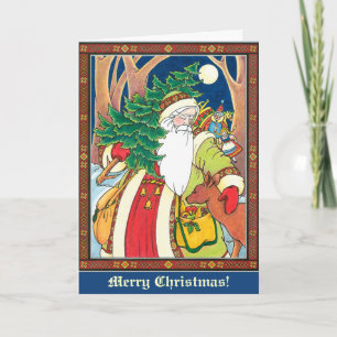 Weihnachten im viktorianischen Stil mit Santa Clau