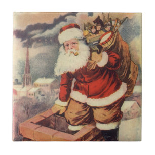 Weihnachten im viktorianischen Stil: Santa Claus i Fliese