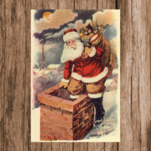Weihnachten im viktorianischen Stil: Santa Claus i Poster