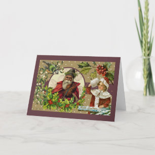 Weihnachten im viktorianischen Stil Santa Mädchen