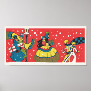 Weihnachten im viktorianischen Stil, viktorianisch Poster