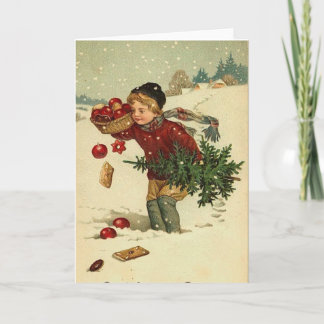 Weihnachten im viktorianischen Stil Vintage Retro