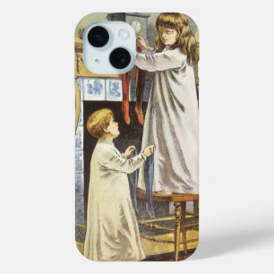 Weihnachten im viktorianischen Stil, Weihnachtsstr iPhone 15 Hülle