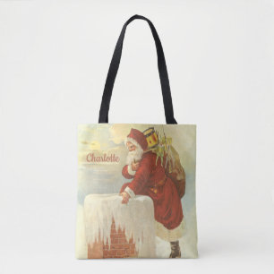 Weihnachten im viktorianischen Zeitalter: Santa Cl Tasche