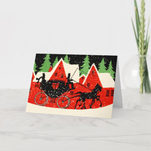 Weihnachten im Vintage-Stil - Art Deco Karten