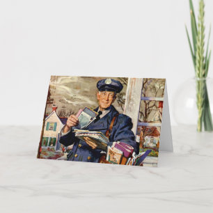 Weihnachten im Vintage-Stil, Briefträger liefert P
