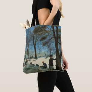 Weihnachten im Vintage-Stil, Central Park im Winte Tasche