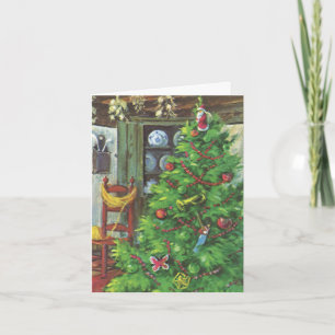 Weihnachten im Vintage-Stil Danke