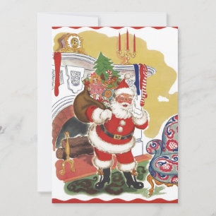 Weihnachten im Vintage-Stil, Einladung zum Retro-W