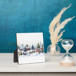 Weihnachten im Vintage-Stil Fotoplatte