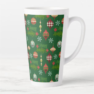 Weihnachten im Vintage-Stil Frohe Feiertage! Milchtasse