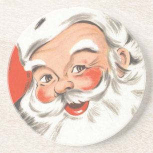 Weihnachten im Vintage-Stil, fröhlicher Weihnachts Getränkeuntersetzer