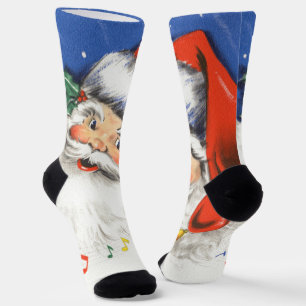 Weihnachten im Vintage-Stil, fröhlicher Weihnachts Socken