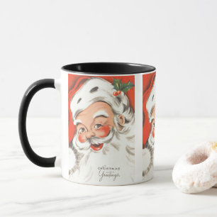 Weihnachten im Vintage-Stil, fröhlicher Weihnachts Tasse