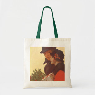 Weihnachten im Vintage-Stil, Geschenkeinkauf für L Tragetasche