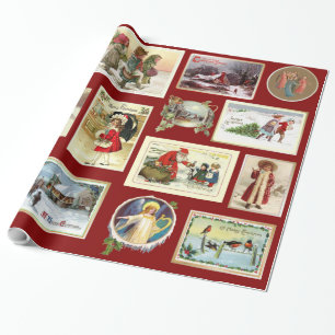 Weihnachten im Vintage-Stil Geschenkpapier