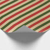 Weihnachten im Vintage-Stil Geschenkpapier (Ecke)