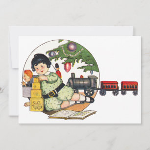 Weihnachten im Vintage-Stil, Glücklicher Junge spi