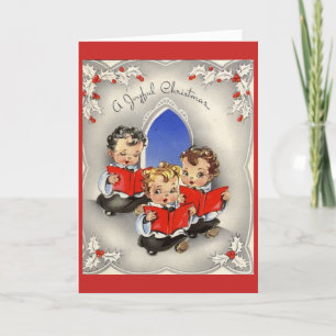 Weihnachten im Vintage-Stil - Kinder im Chor,