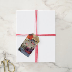 Weihnachten im Vintage-Stil, Liebe und Romantik Sc Geschenkanhänger