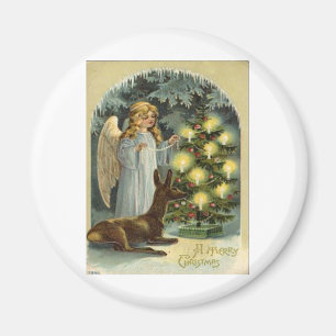 Weihnachten im Vintage-Stil Magnet