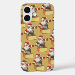 Weihnachten im Vintage-Stil, Nikolaus als Schachte iPhone 16 Hülle
