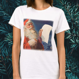 Weihnachten im Vintage-Stil, Nikolaus kontrolliert T-Shirt