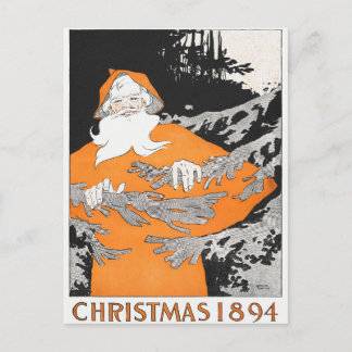 Weihnachten im Vintage-Stil Postkarte
