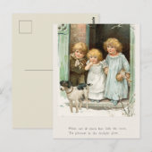 Weihnachten im Vintage-Stil Postkarte (Vorne/Hinten)